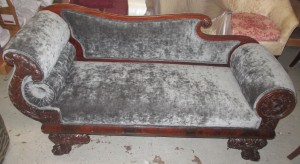 reupholstered victorian chaise lounge